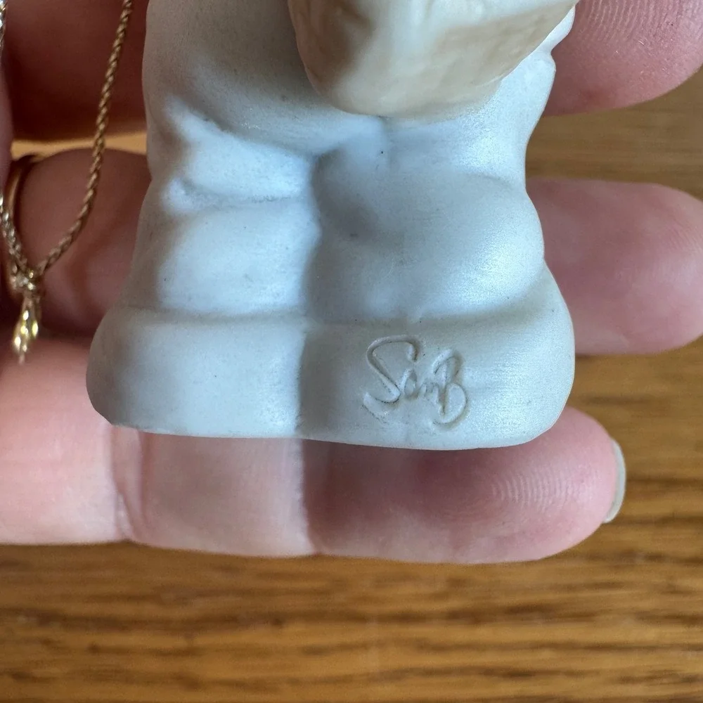 Precious Moments 1988 Fishing‎ Boy Ornament 114006 Samuel J Butcher Enesco